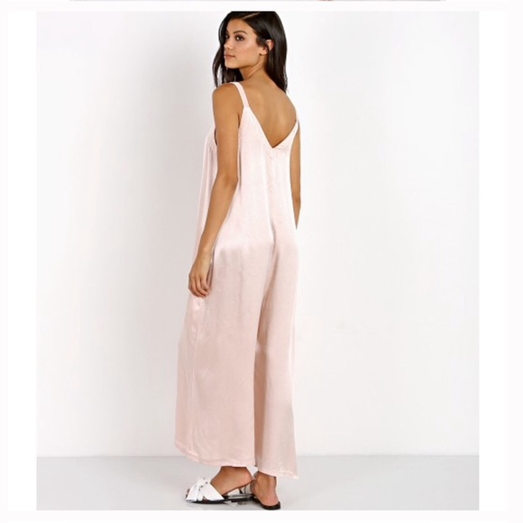 SOLD ** Anthropologie Lacausa Santi Jumpsuit Blush - Picture 4 of 4